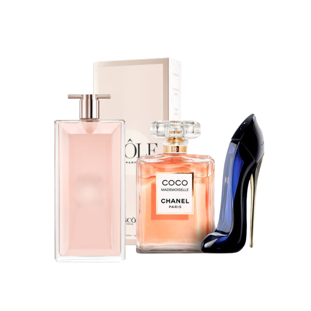 Parfum Idôle, Coco Chanel Mademoiselle und Good Girl 50 ml