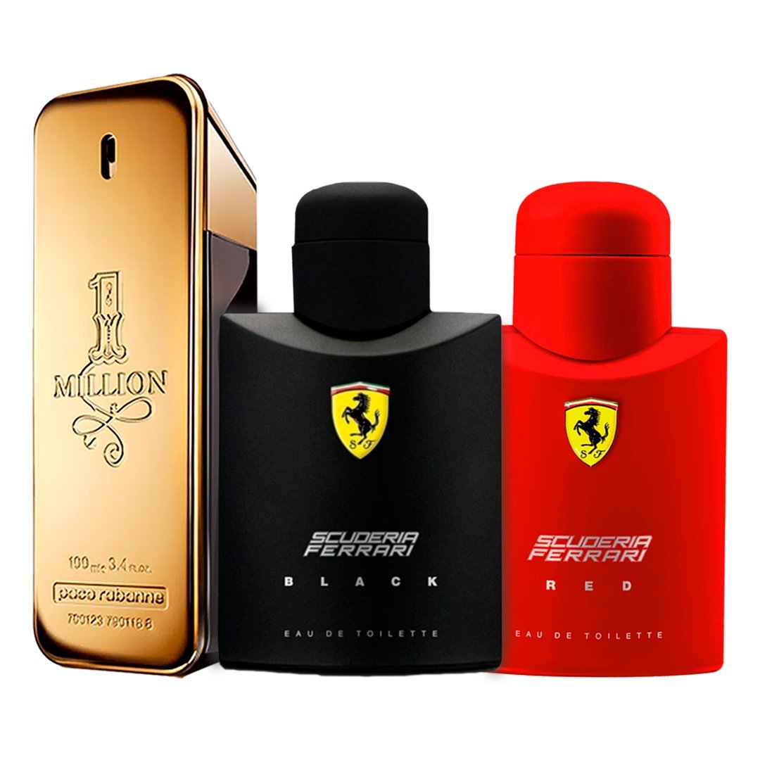 Parfum Ferrari Black, 212 VIP und 1 Million