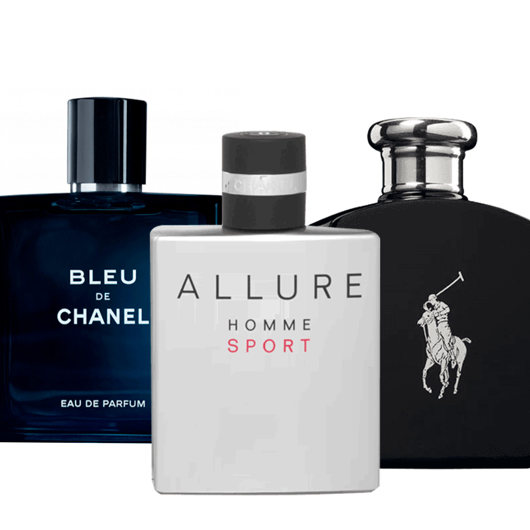 Parfum Chanel Allure, Bleu de Chanel und Polo Black Ralph Lauren